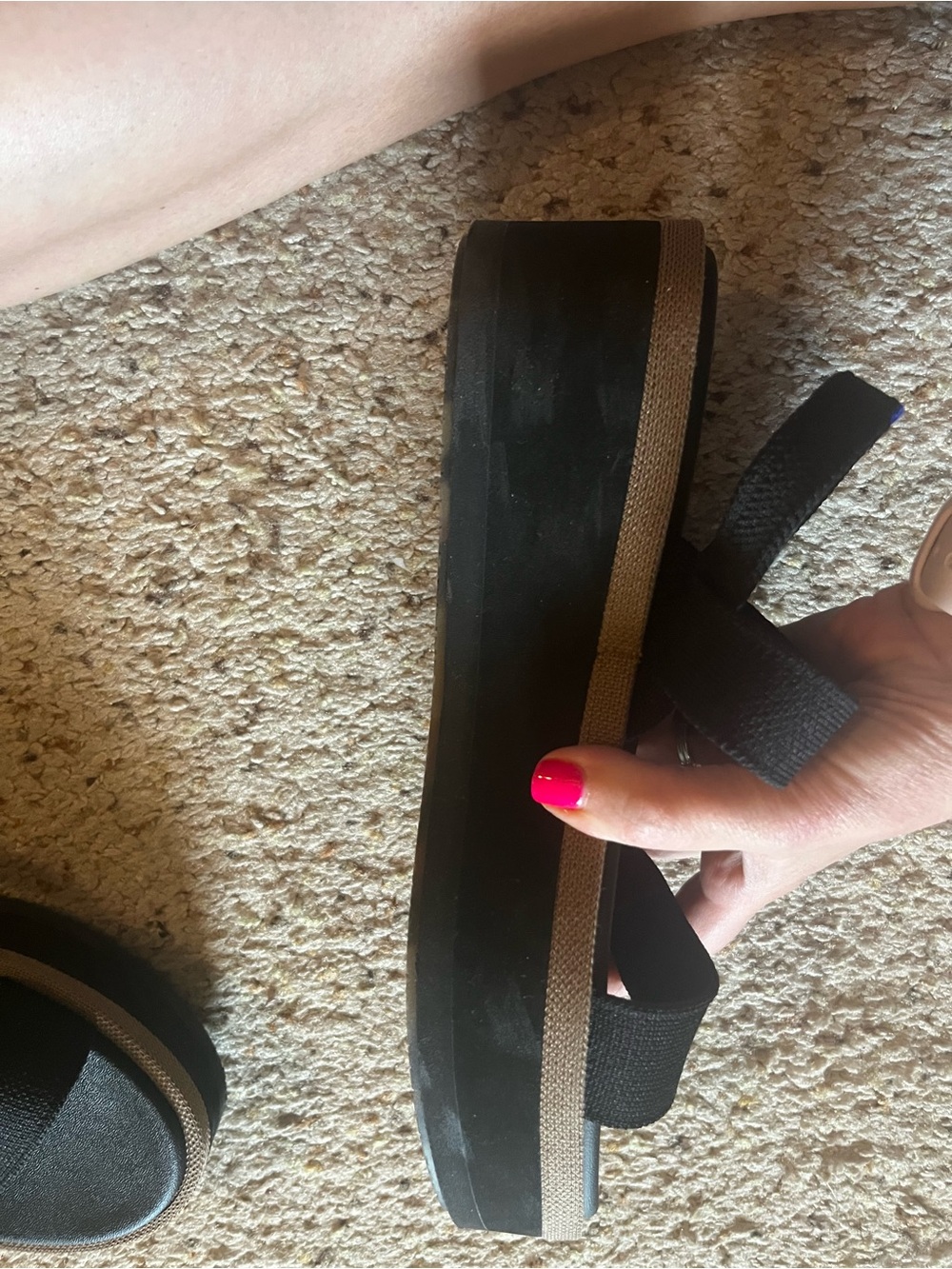 Rothy's Black Platform Sandals - Picture 11 of 13